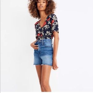 Madewell High Rise Denim Shorts